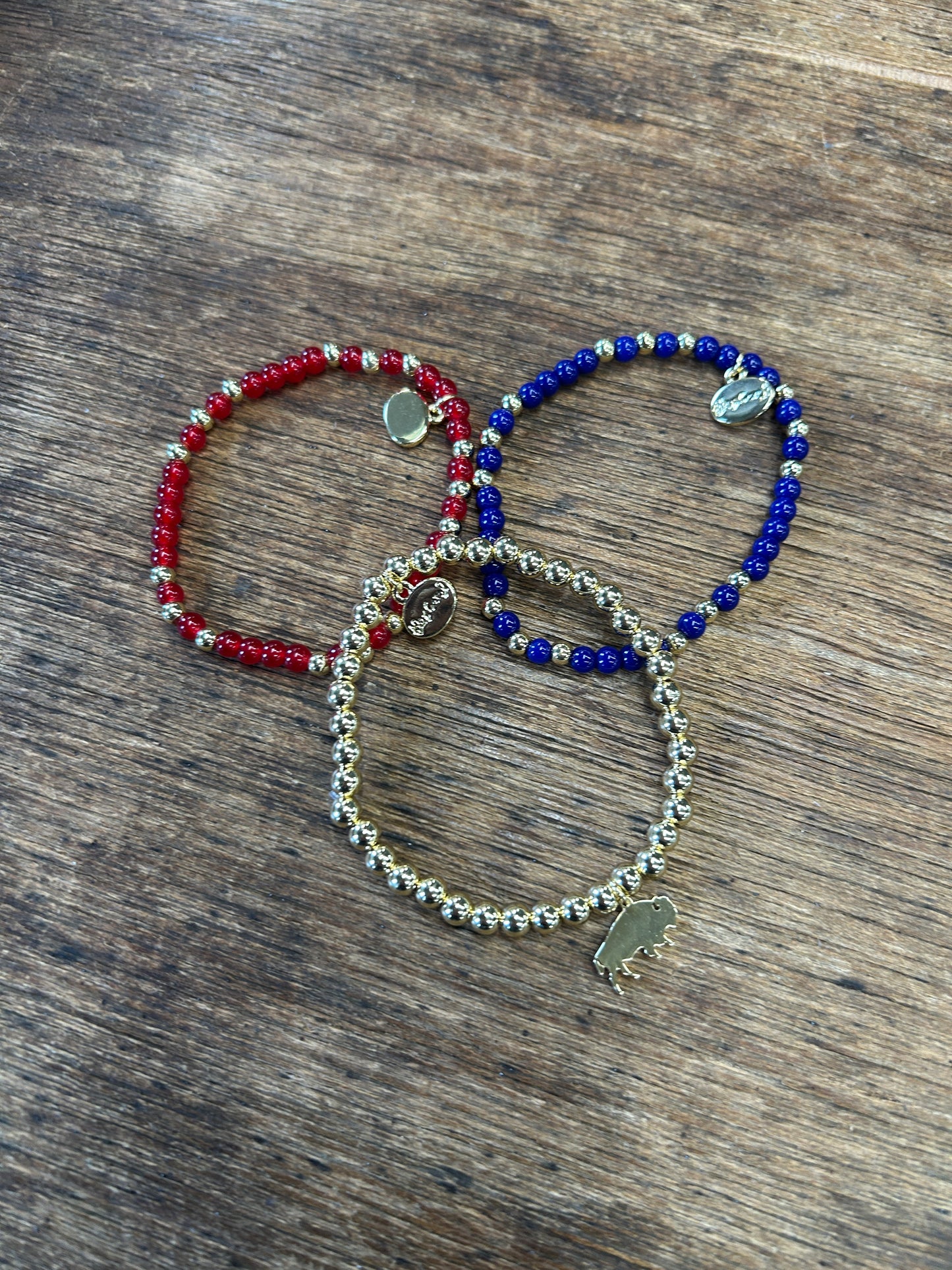 Blue Glass Stone Bracelet