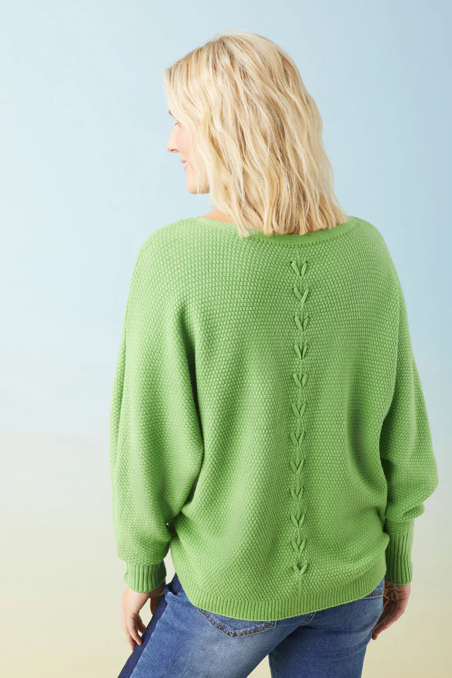 Relaxed Ciana Sweater - Lattice Back