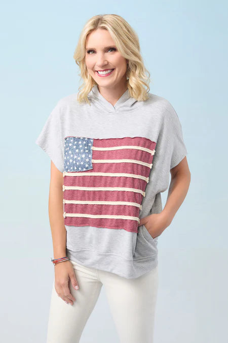 Vintage America Hooded Top