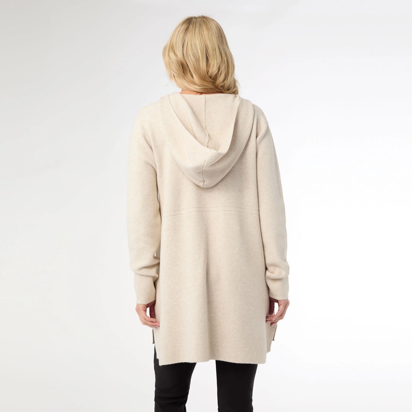 Zip Hooded Cardigan with Pockets