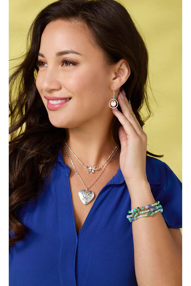 Lovelace Bow Layer Locket Necklace