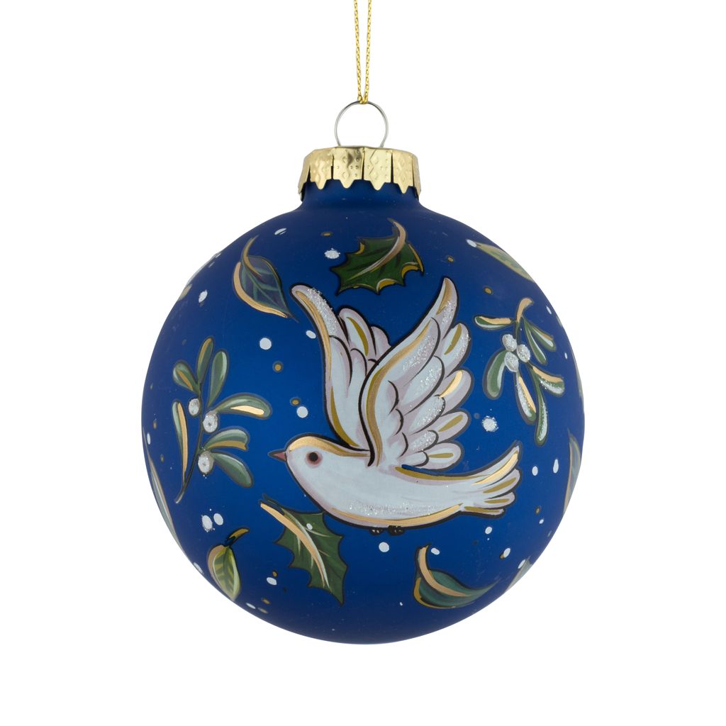 Blue Glass Ornament