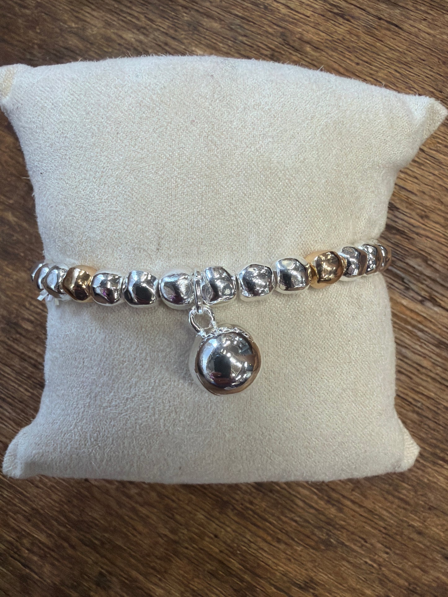 Silver & Gold Stretch Bracelet