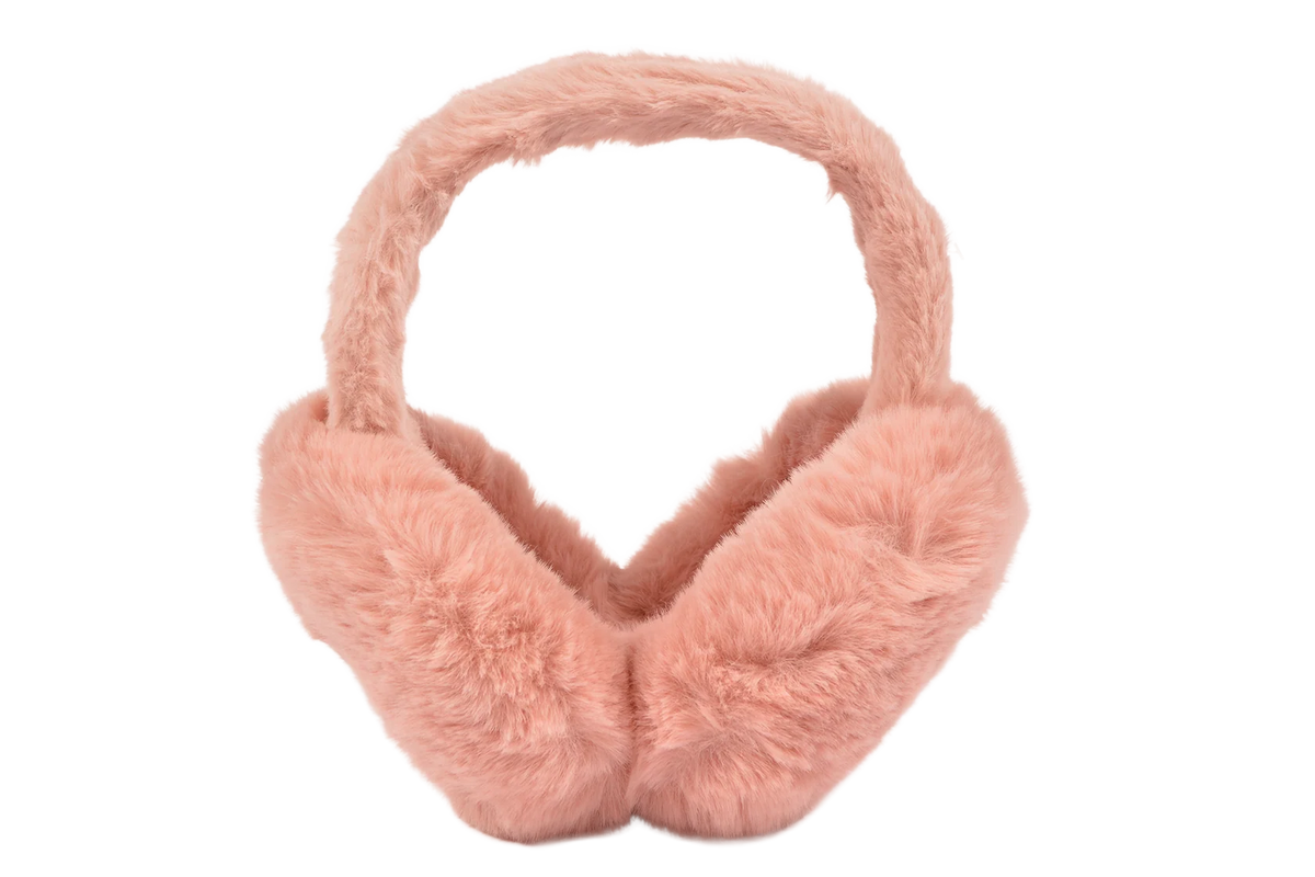 Faux Fur Ear Muff Mauve