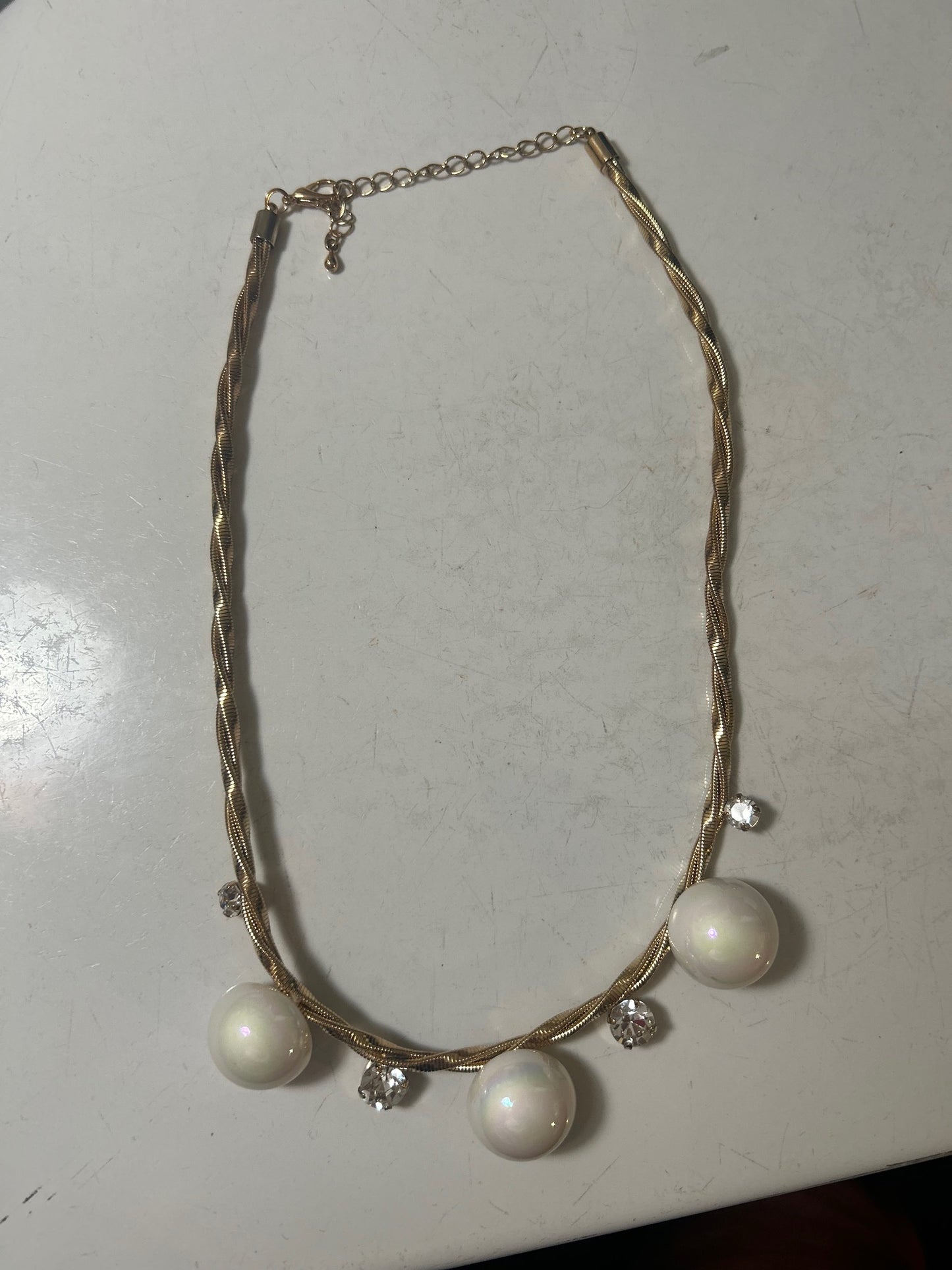 Twisted Gold Chain Necklace