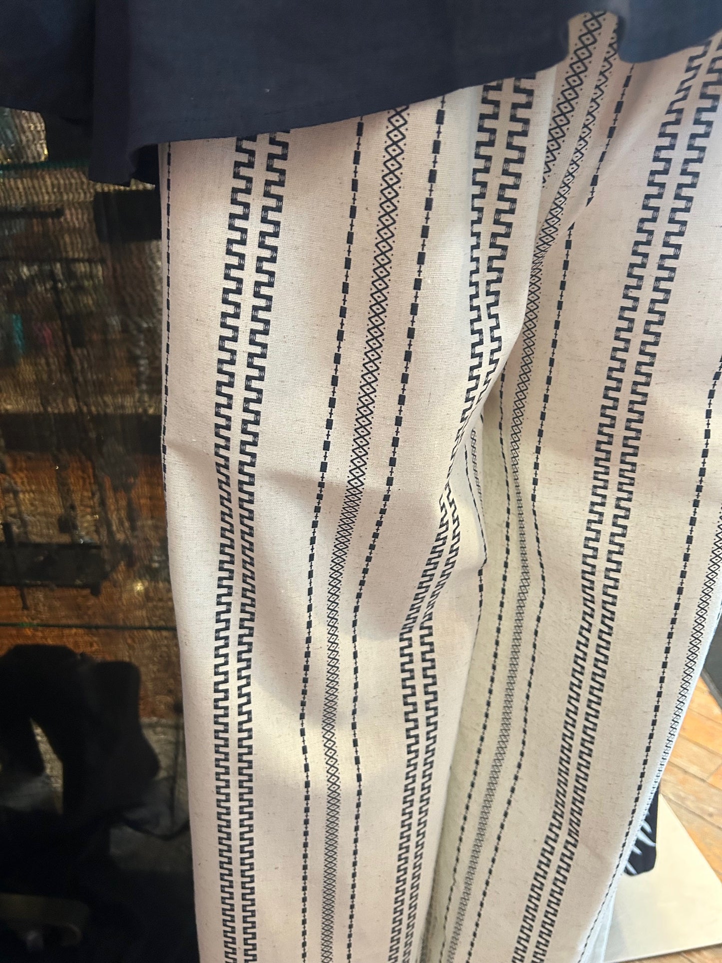 Wide Leg Ivory Linen Pant