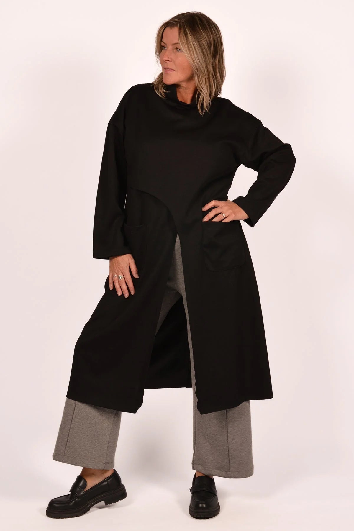 Maxi Mock Neck Tunic