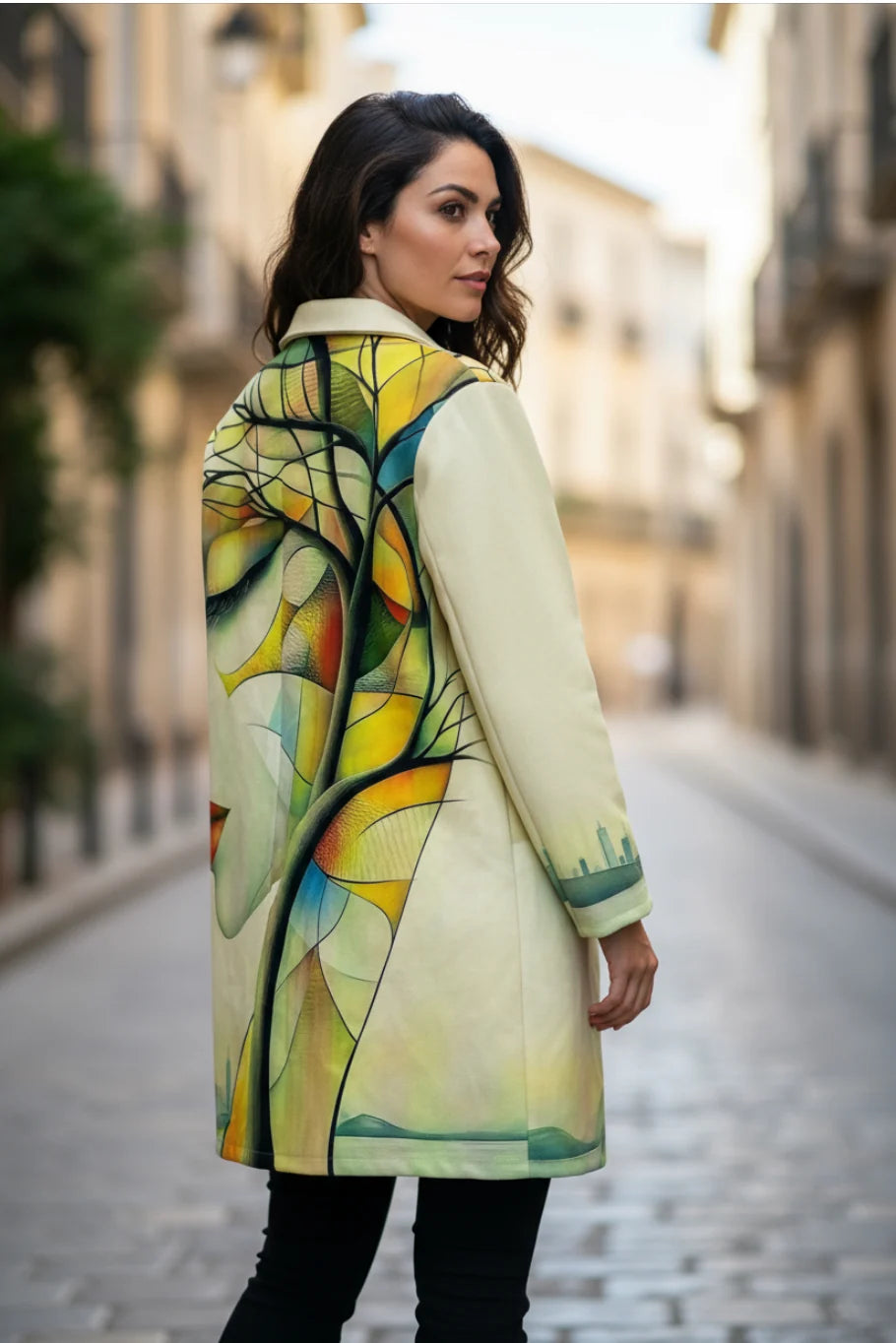 Abstract Face Coat