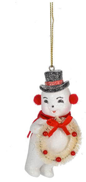Vintage Snowman Ornament