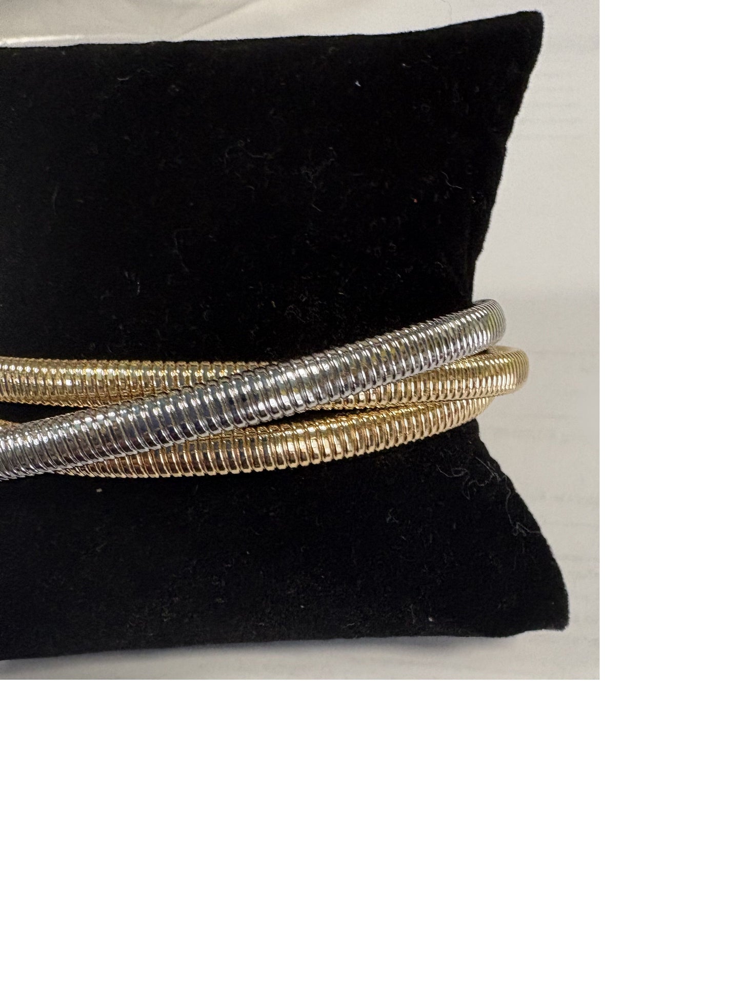 Tri-Strand Bracelet Mixed Metals