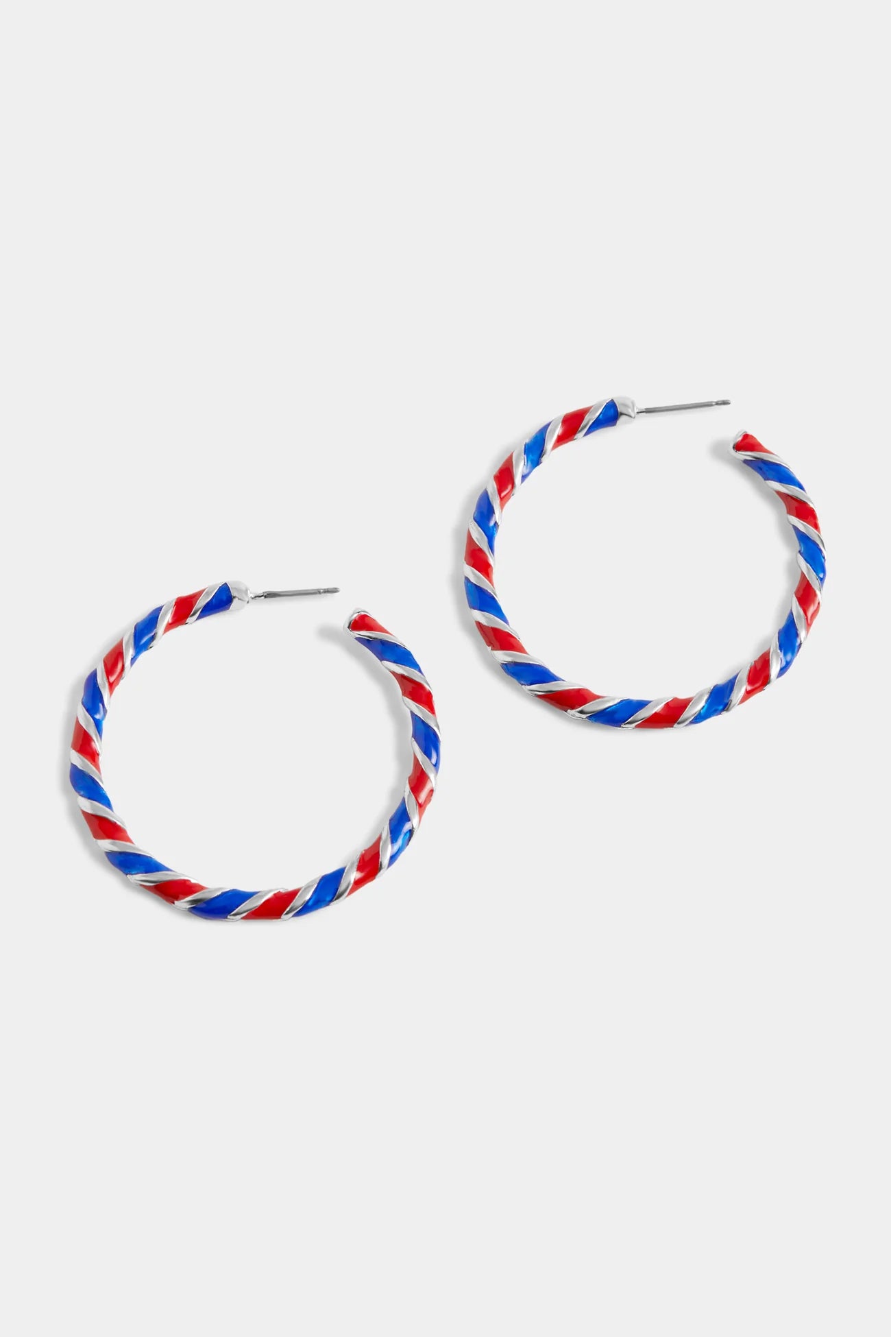 America Twist Hoop Earrings