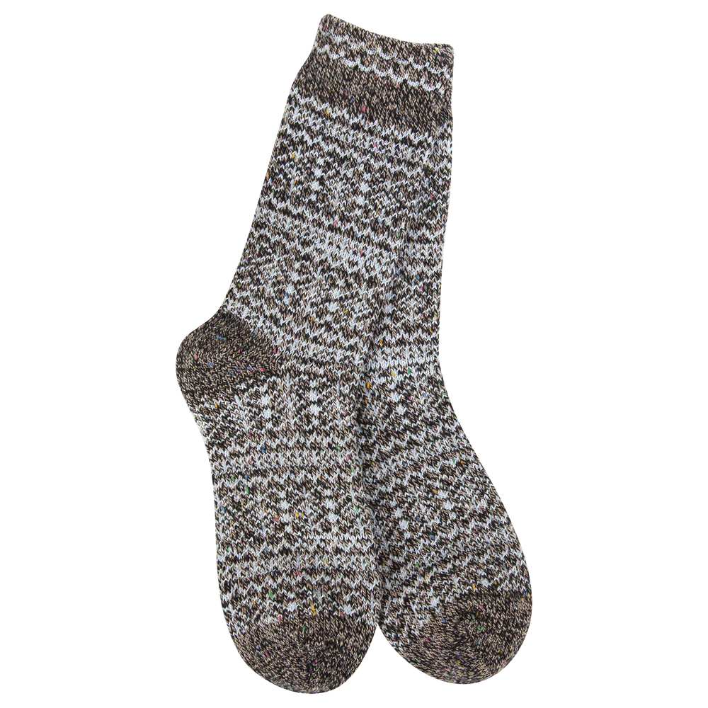 Holiday Confetti Crew Socks - Blue Dark Confetti