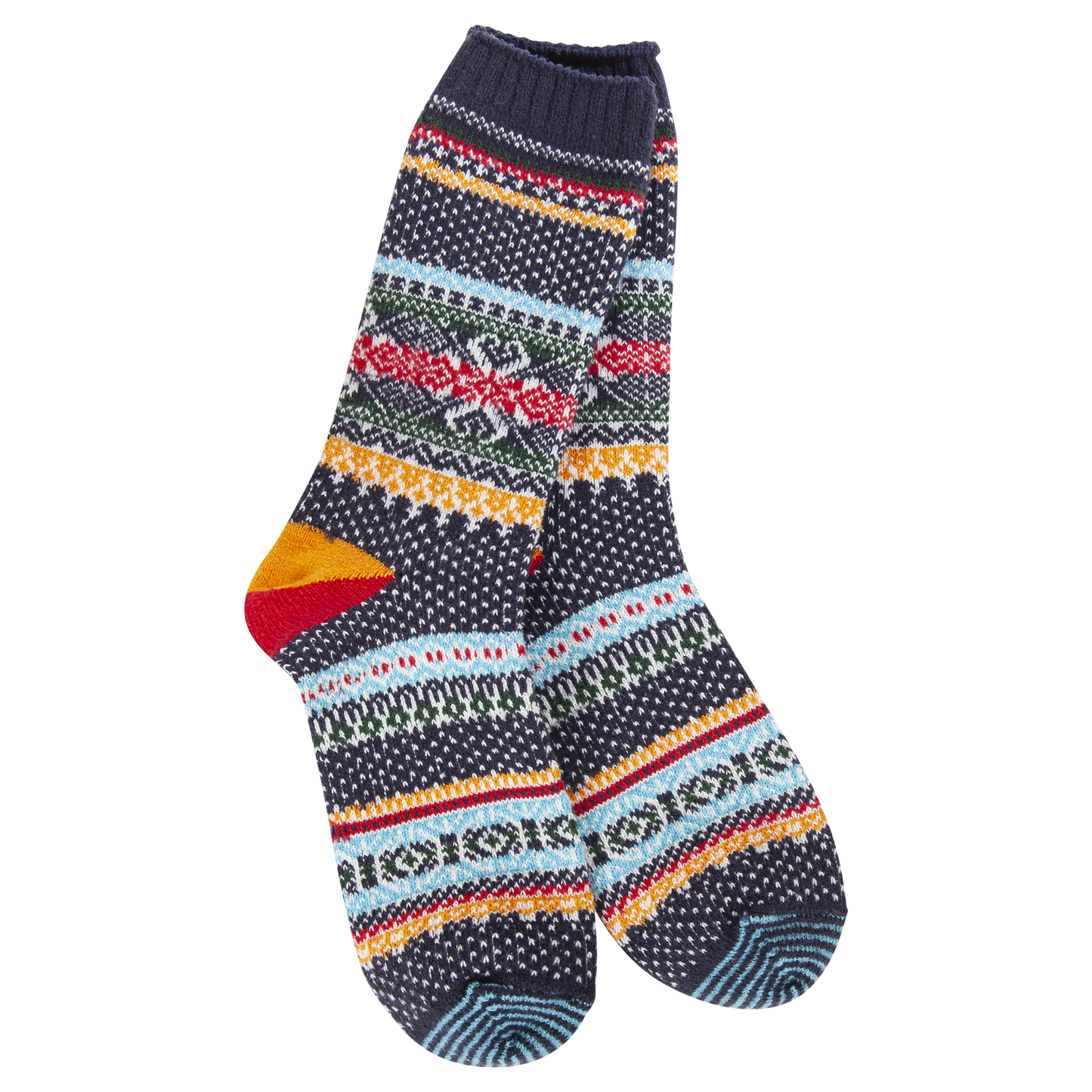 Seasonal Crew Socks - Navy Multi