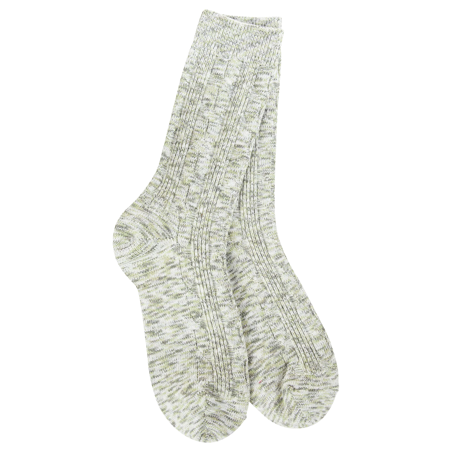Leight Weight Cable Crew Socks - Envy Multi