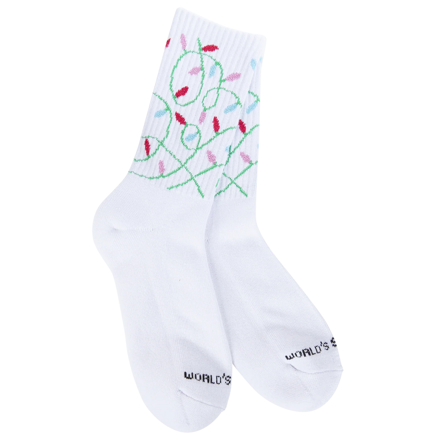 Holiday Sport Mini Crew Christmas Lights Socks