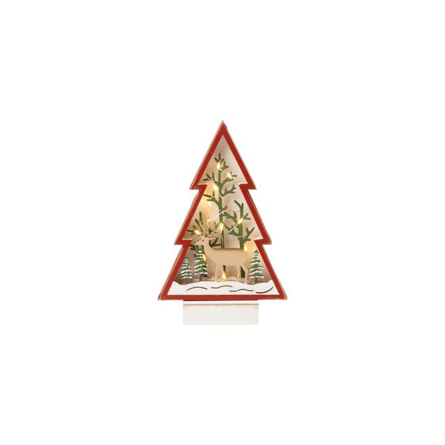 Red Framed Tree Scape