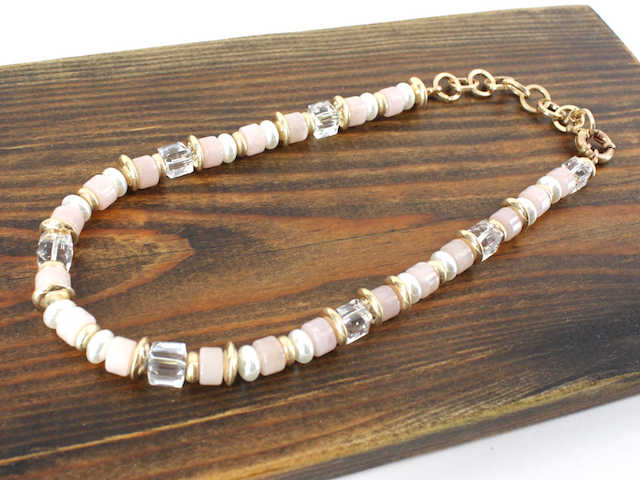 Rose Resin Beads Necklace