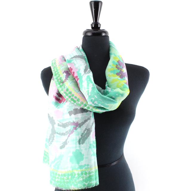Green Lightweight Scarf