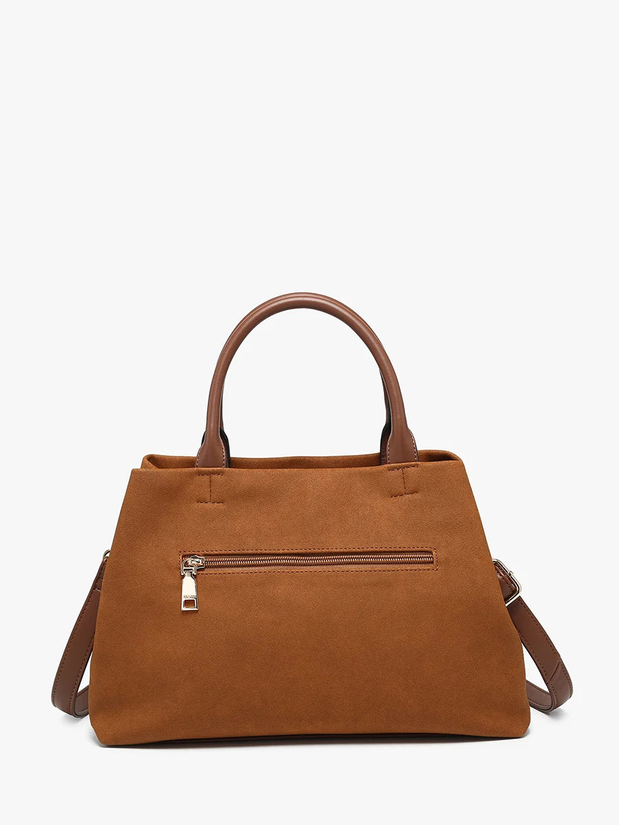 Ximena Vegan Suede Satchel
