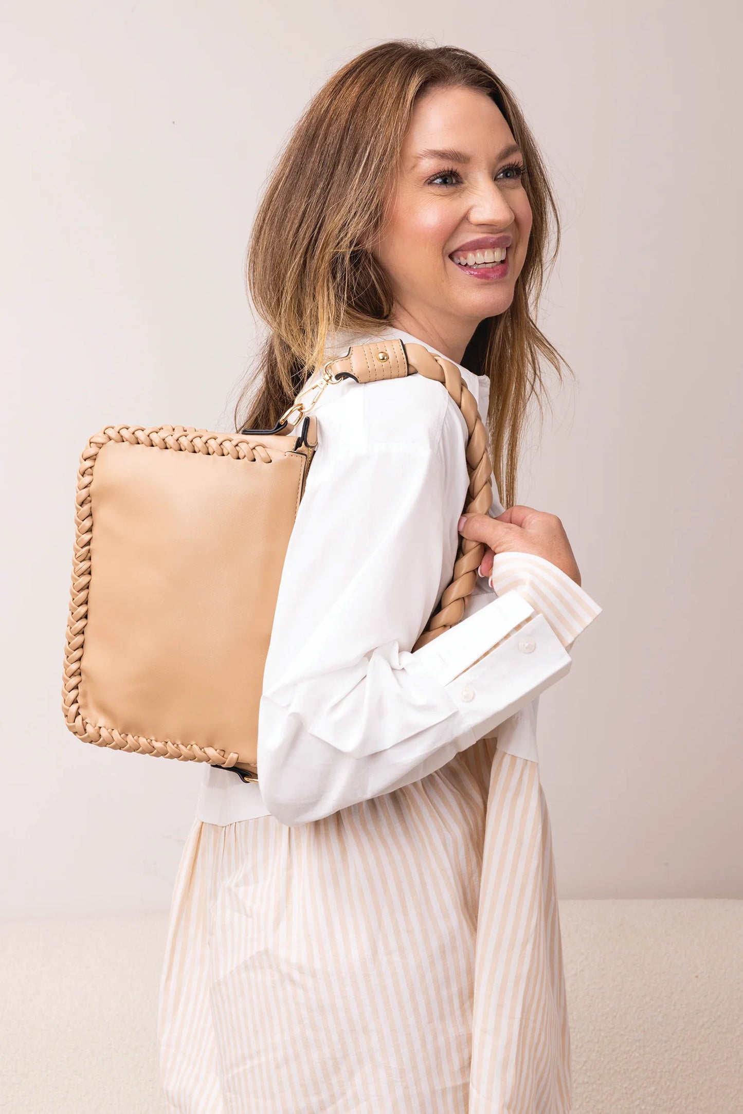 Judith Whipstitch Shoulder Bag - Asst Colors