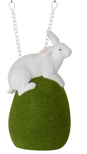 Moss Egg w/ White Rabbit Arrow Sign