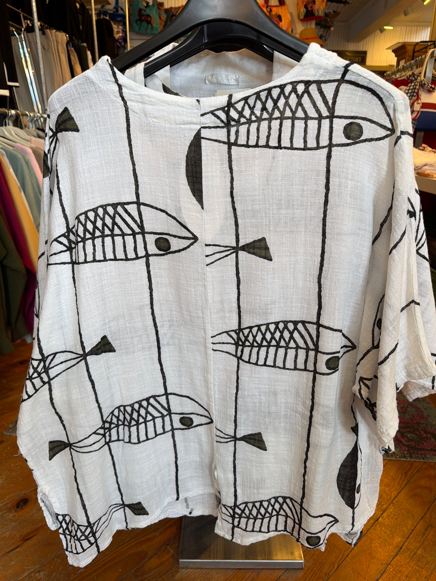 Linen Fish Top