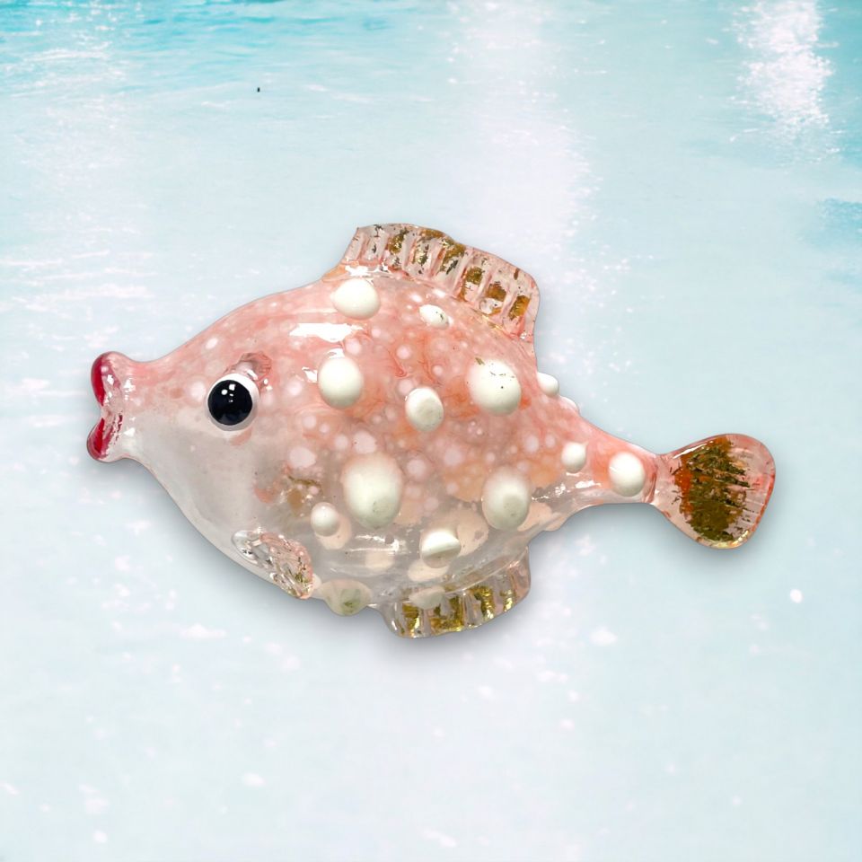 Pink Kissing Fish Ornament