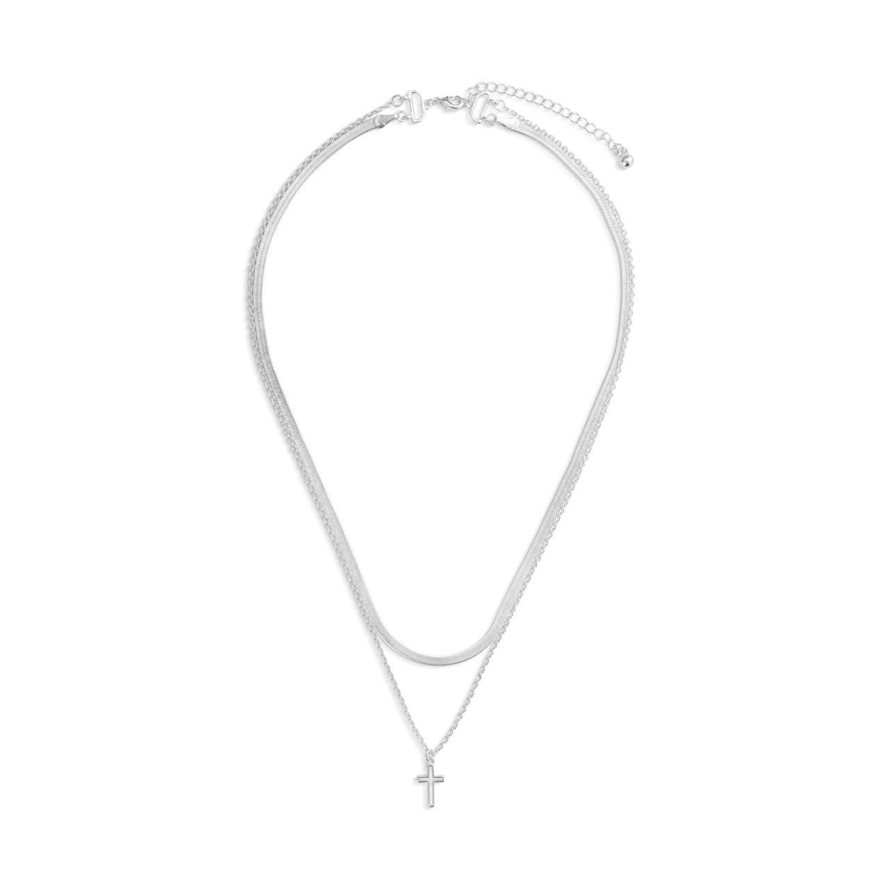 Layered Cross Necklace