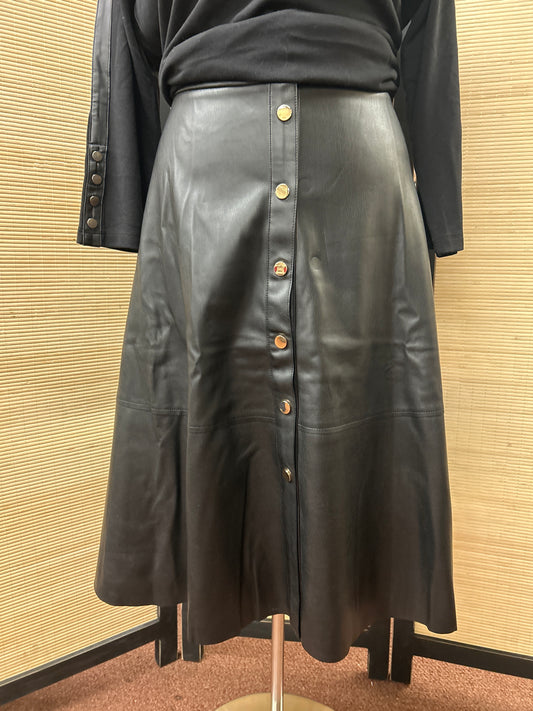 Faux Leather Skirt