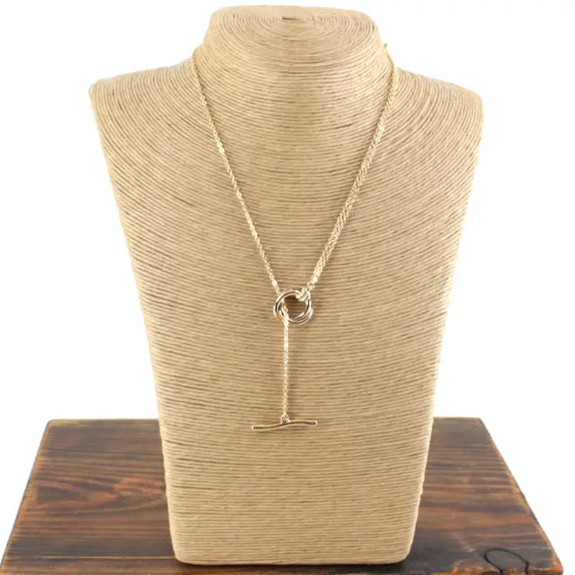 Gold Toggle Front Necklace