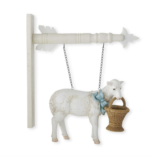 Lamb w/Basket Arrow Sign