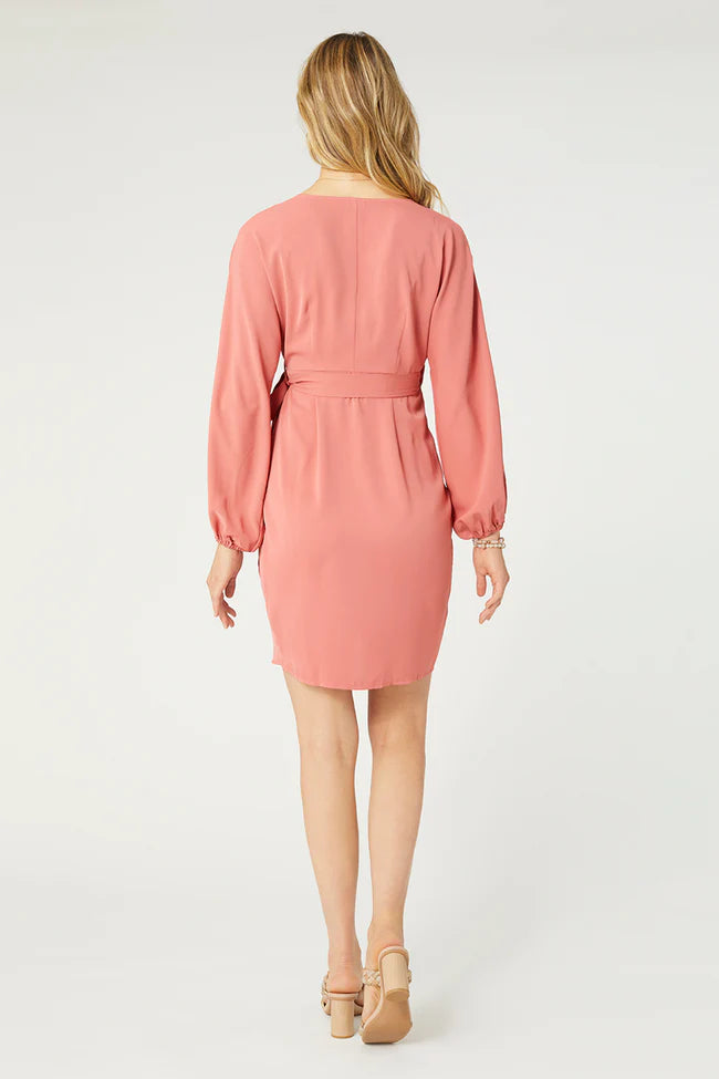 Olivia Deep V-Neck Wrap Dress
