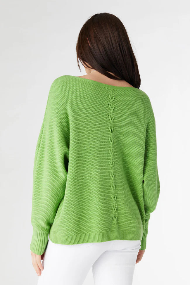 Relaxed Ciana Sweater - Lattice Back