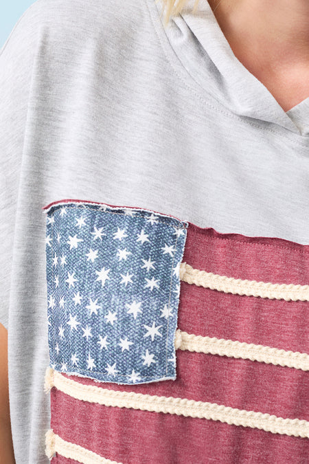 Vintage America Hooded Top