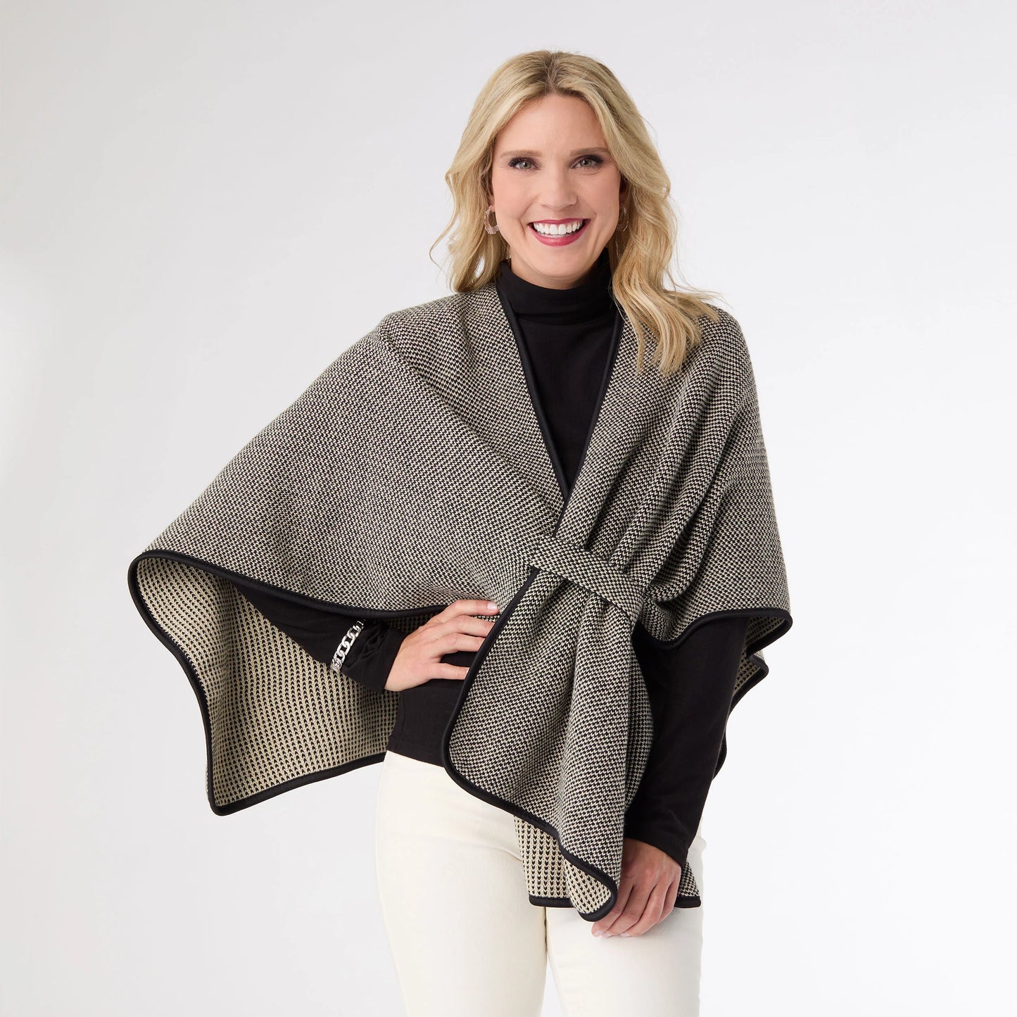 Para Pull Thru Wrap Black Check