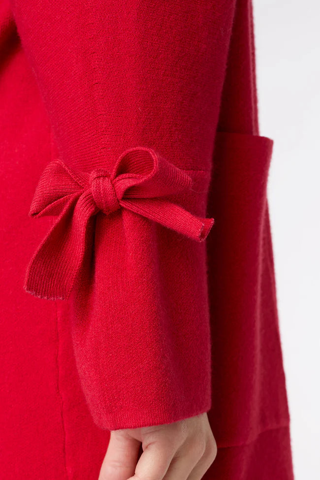 Heavenly-Luxe Bow Sleeve Cardigan with Pockets