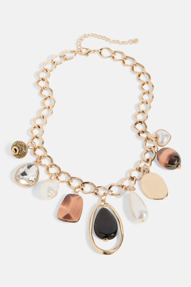 Pretty in Pearls Charm Necklace