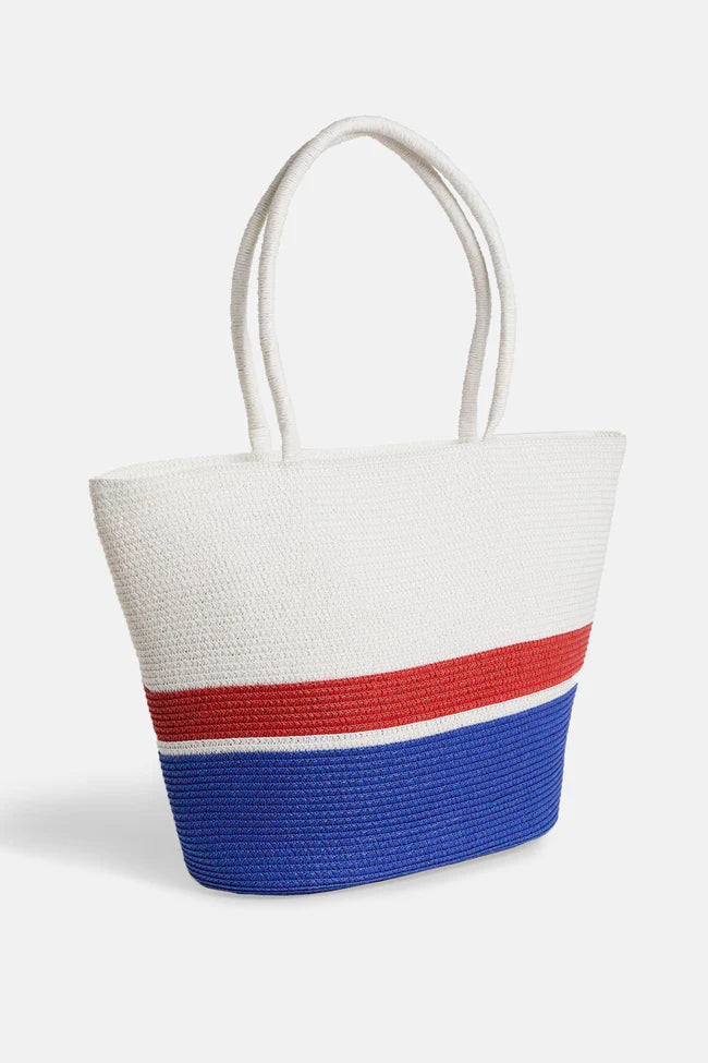 Patriotic Striped Tote