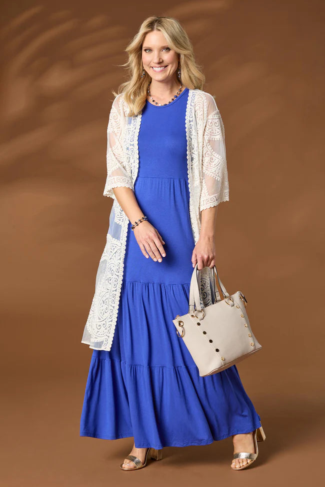 Elbow Sleeve Open Cardigan