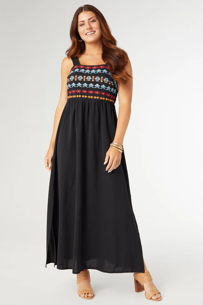 Sleeveless Embroidered Dress