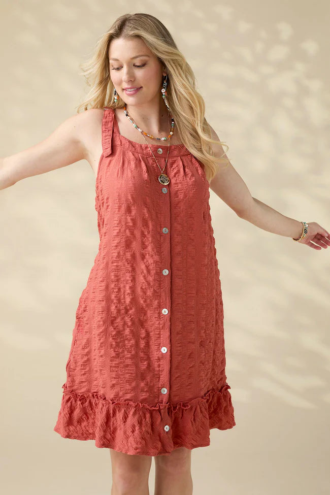 Gemma Seersucker Dress with Pockets
