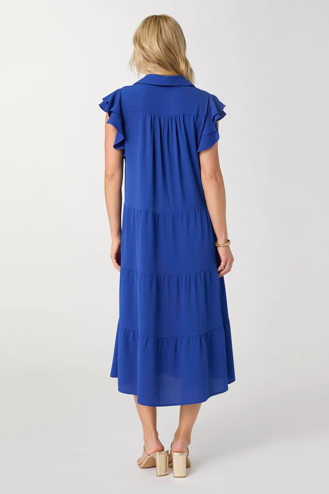 Kendall Flutter Sleeve Maxi Dress