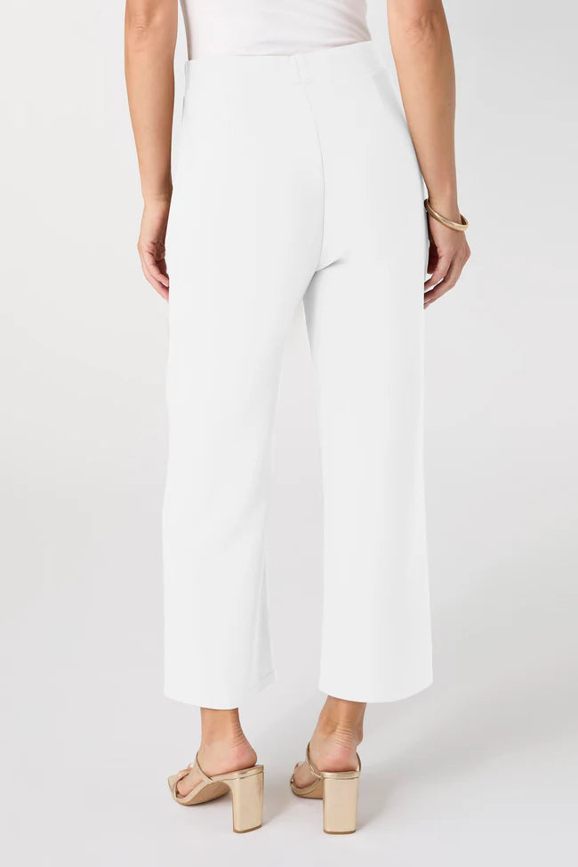 Georgie Wide Leg Crop Pants - Navy or White