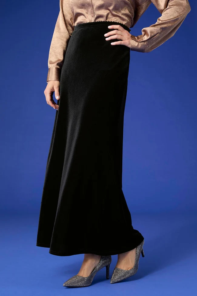 Carmen Long Velour Skirt