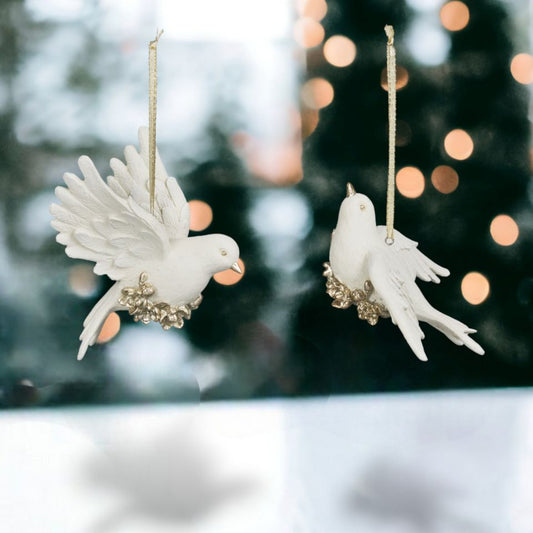 White Dove Ornaments asst.