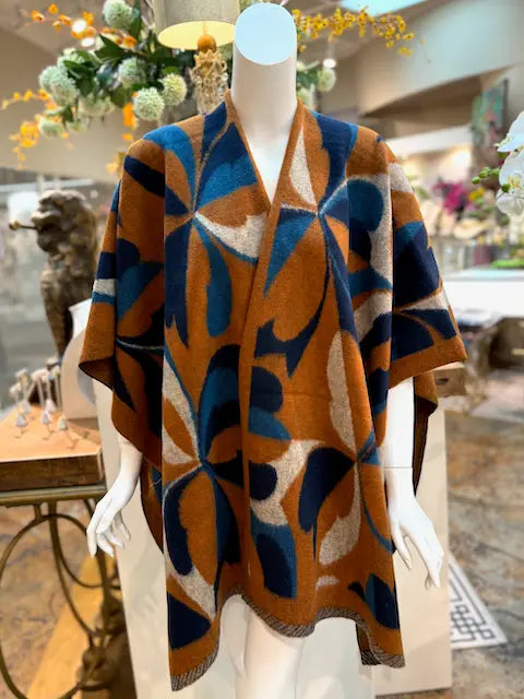 Wool Blend Cape Wrap