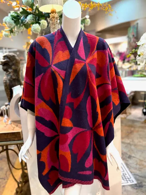 Wool Blend Cape Wrap