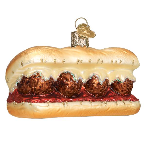 Meatball Sandwhich Ornament