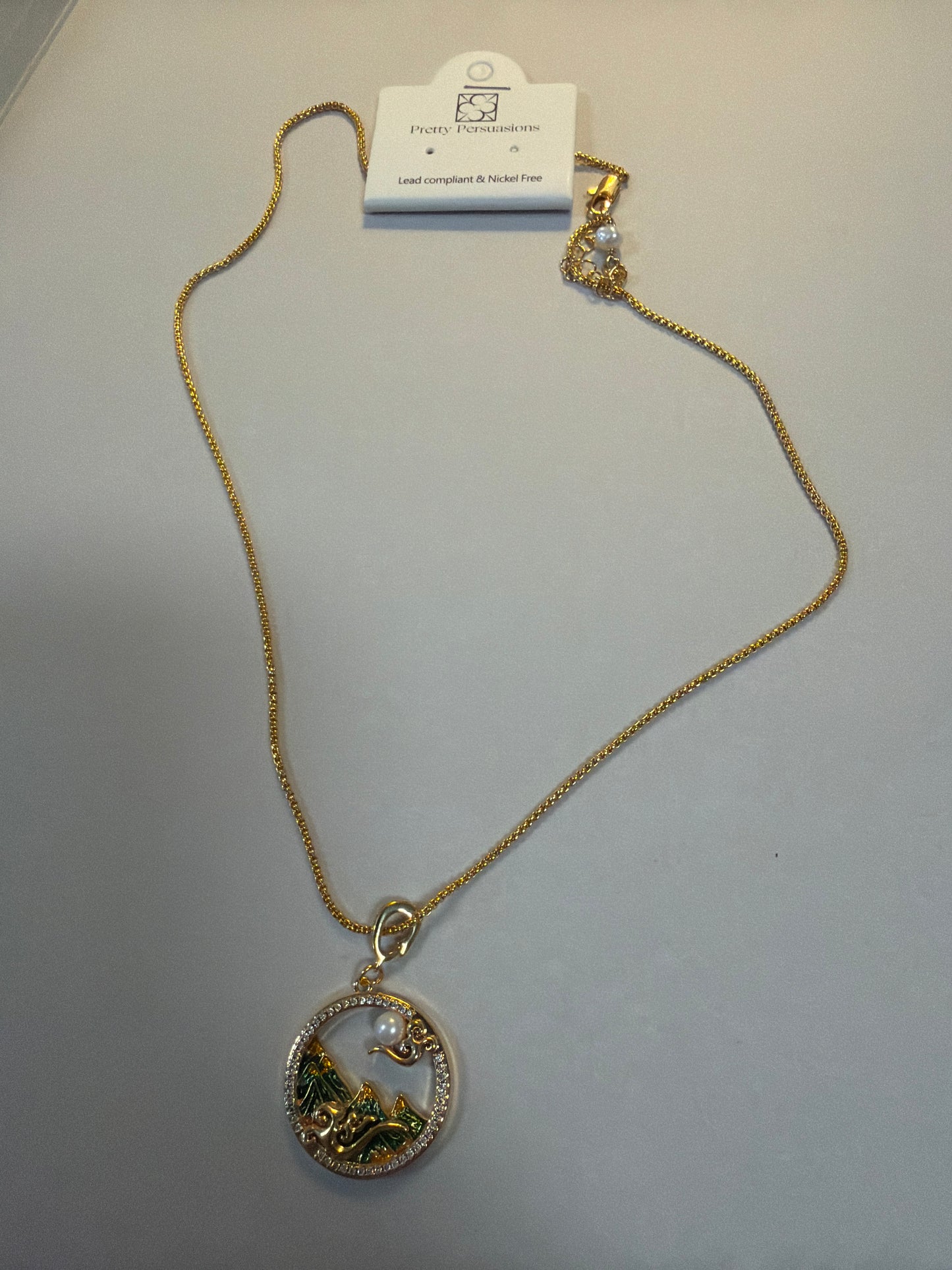 Necklace  Gold Freshwater Pearl/Brass