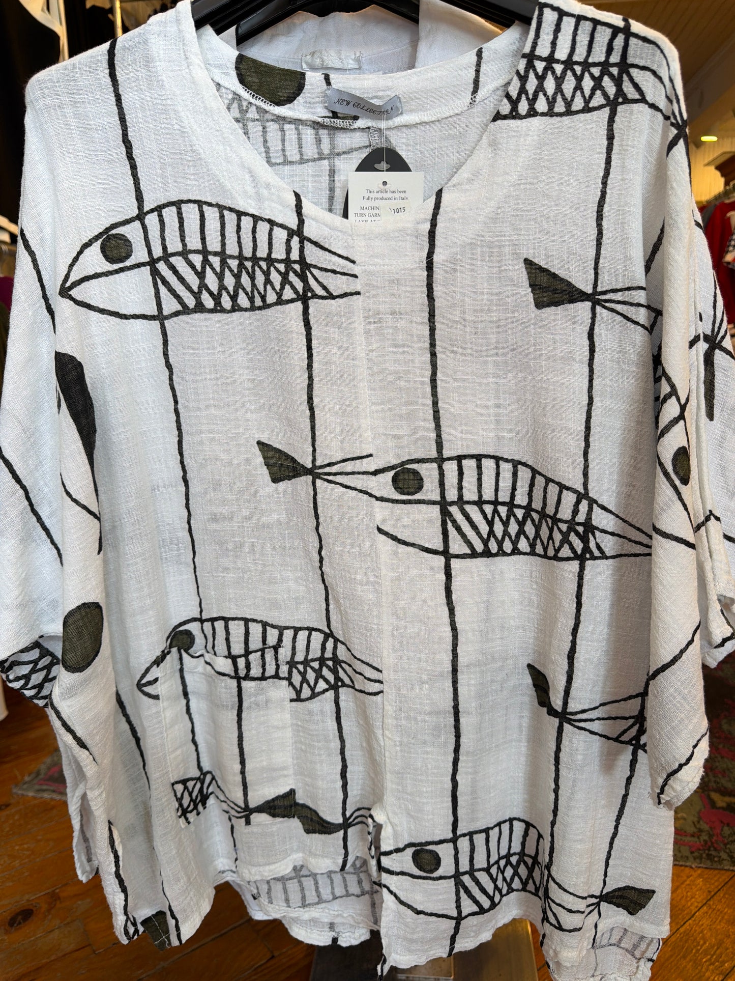 Linen Fish Top